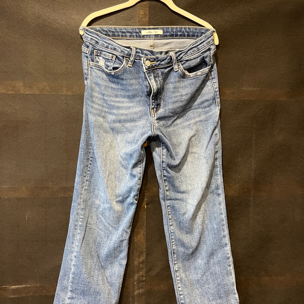 Classic Blue Straight Leg Jeans